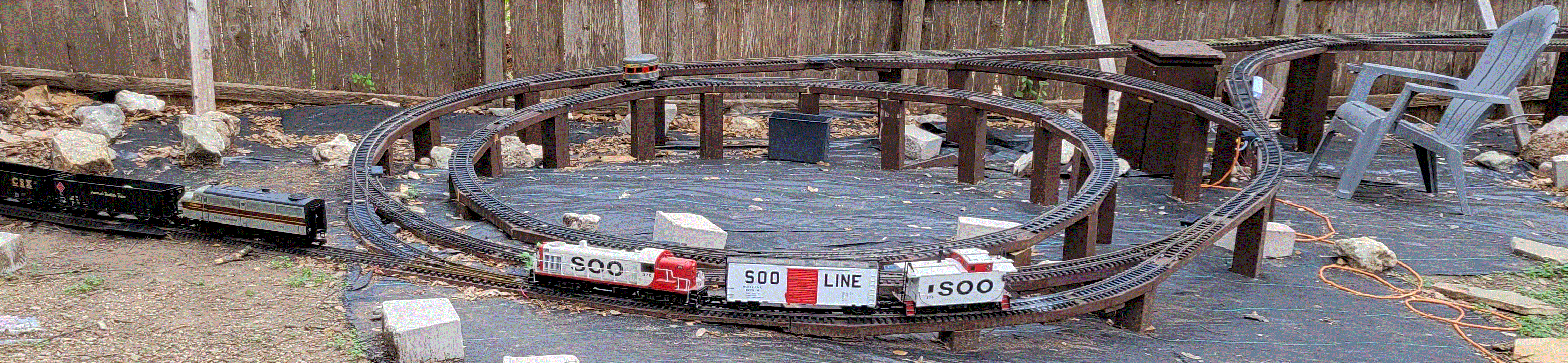 Garden Scale SOO, Egg Liner and hopper trains